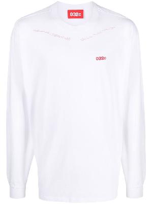 032c embroidered-logo T-shirt