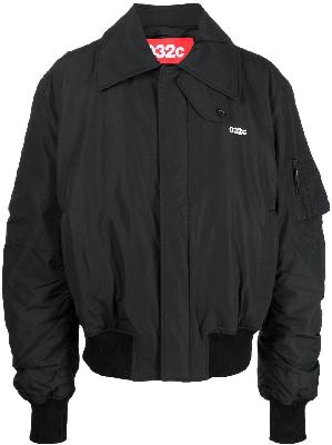 032c logo-print zip-up jacket