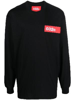 032c logo-patch long-sleeve T-shirt