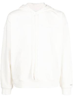 032c logo-print cotton hoodie