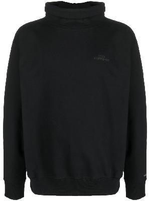 032c roll-neck logo-print sweatshirt