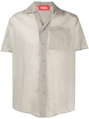 032c tie dye-print short-sleeve shirt