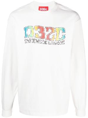 032c logo-print long-sleeve T-shirt