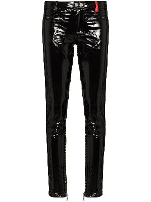 032c Punk patent-leather skinny trousers