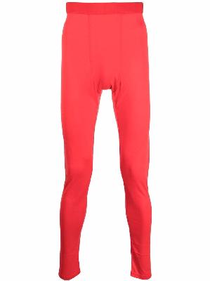 032c high-waisted silk -blend leggings