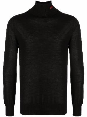032c fine-knit roll-neck jumper