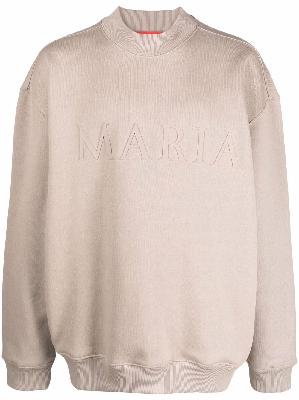 032c Maria-embossed cotton sweatshirt