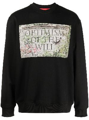 032c gravestone slogan sweatshirt