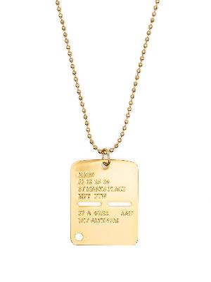 1017 ALYX 9SM Military Tag ball-chain necklace
