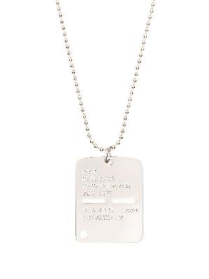1017 ALYX 9SM Military Tag ball-chain necklace