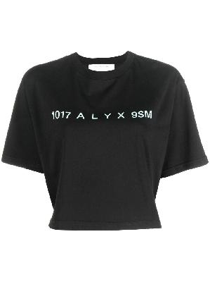 1017 ALYX 9SM logo-print cropped T-shirt