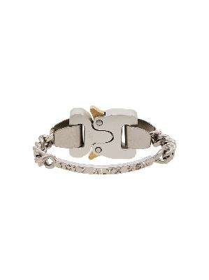 1017 ALYX 9SM silver-tone logo-engraved bracelet