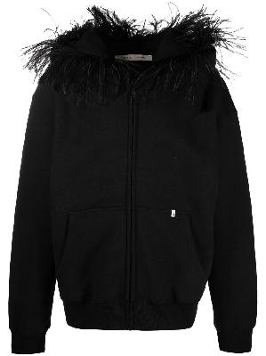 1017 ALYX 9SM feather-trimmed hooded jacket