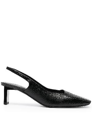 1017 ALYX 9SM textured leather slingback pumps