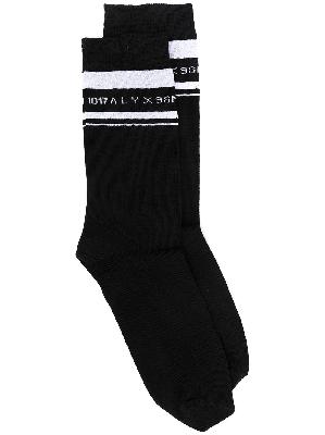 1017 ALYX 9SM logo intarsia mid-calf socks