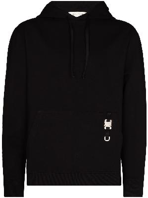 1017 ALYX 9SM buckle-embellished drawstring hoodie