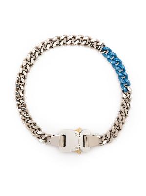 1017 ALYX 9SM two-tone buckle curb chain necklace