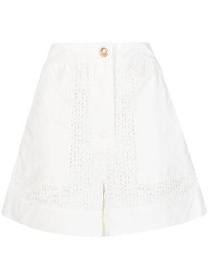 3.1 Phillip Lim broderie-anglaise panelled shorts
