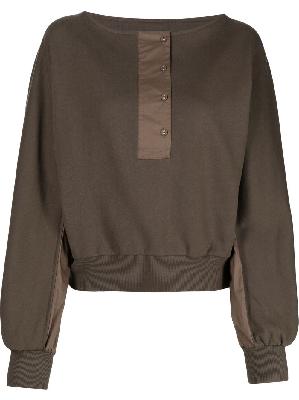 3.1 Phillip Lim Henley-neck sweatshirt