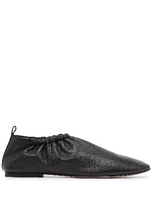3.1 Phillip Lim ruched-details leather slippers