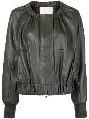 3.1 Phillip Lim zip-fastening gathered-detail jacket