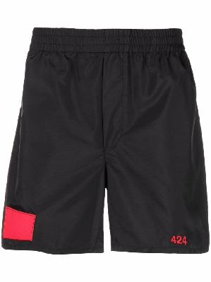 424 patch-detail track shorts