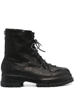 424 leather lace-up boots