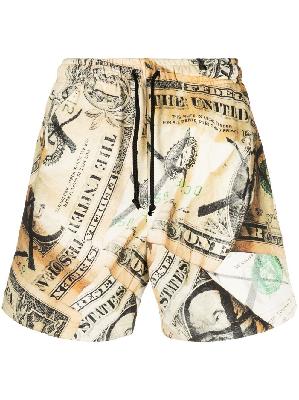 424 Dollar print shorts