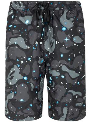 A BATHING APE® Space Camo reversible swimming shorts