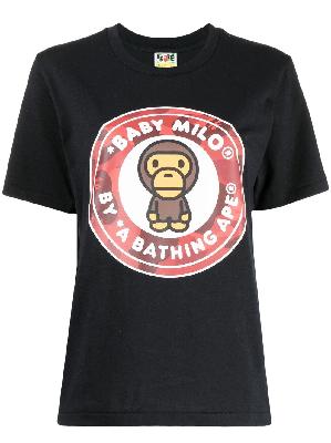 A BATHING APE® Baby Milo print Tshirt
