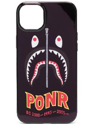 A BATHING APE® shark-print Iphone Pro case