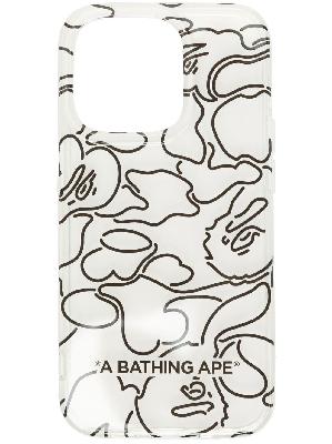 A BATHING APE® camouflage-print Iphone 14 pro case