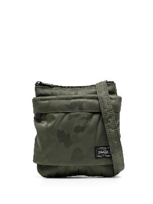 A BATHING APE® x Porter camouflage-print pouch bag