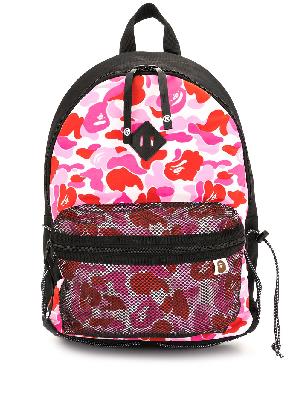 A BATHING APE® camouflage-print mesh-compartment backpack