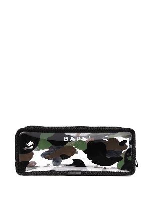 A BATHING APE® 1st Came Flight camouflage pouch