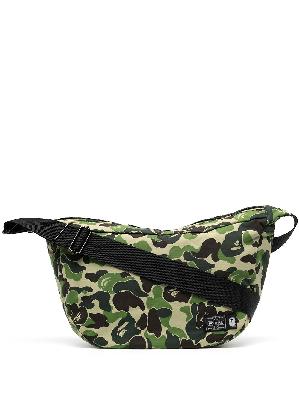 A BATHING APE® Milo-print camouflage shoulder bag