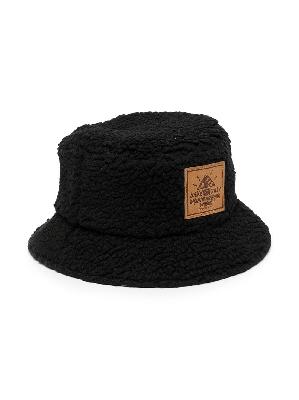 A BATHING APE® brushed logo-patch bucket hat