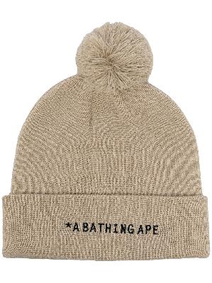 A BATHING APE® embroidered-logo beanie