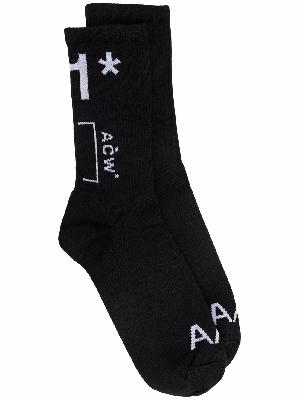 A-COLD-WALL* intarsia-knit logo socks