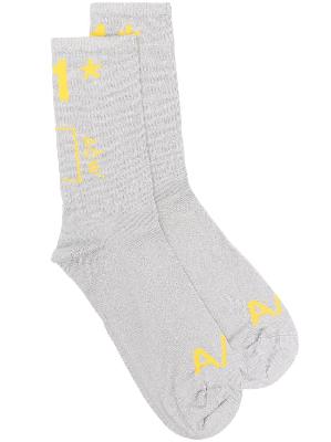 A-COLD-WALL* A/1 intarsia-logo ankle socks