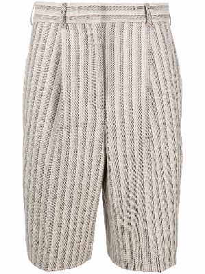 Acne Studios striped knee-length shorts
