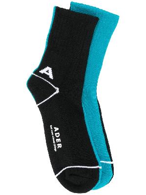 Ader Error logo printed socks set