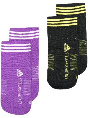 adidas by Stella McCartney striped logo ankle socks