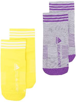 adidas by Stella McCartney logo-print ankle socks set