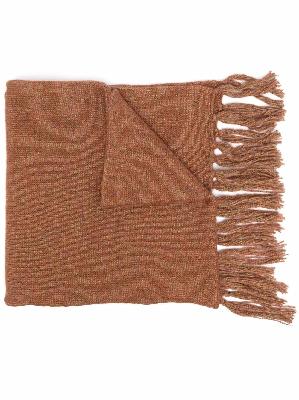 Aeron Higo knit fringed scarf