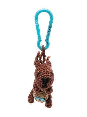 Alanui crochet-knit animal keyring