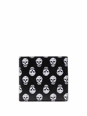 Alexander McQueen skull-print leather wallet