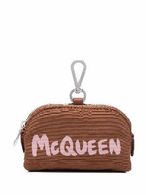 Alexander McQueen McQueen Graffiti print zip pouch