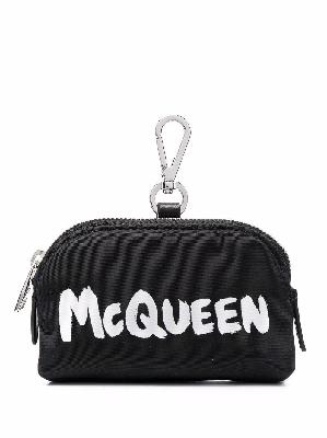Alexander McQueen small McQueen Graffiti zip pouch