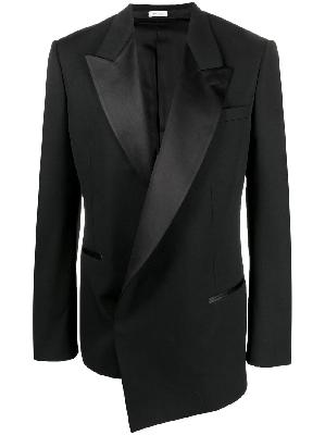 Alexander McQueen silk-lapels suit jacket